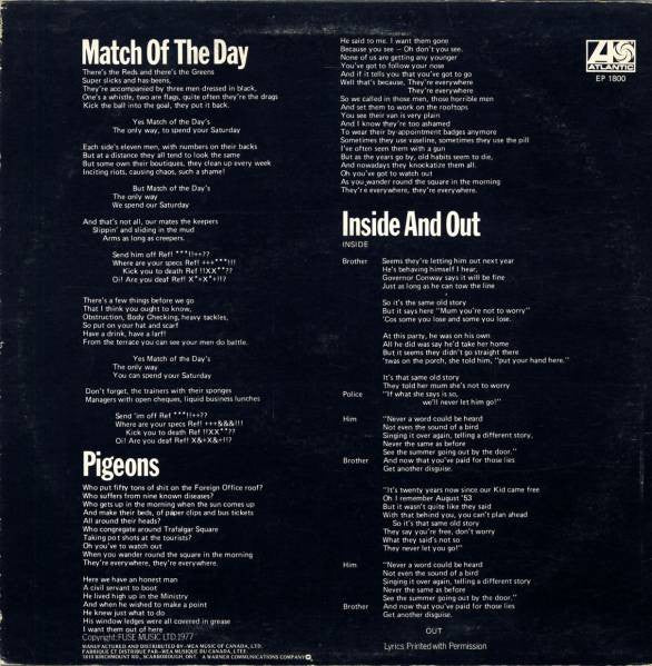 Genesis : Spot The Pigeon (12", EP, Ltd, Blu)