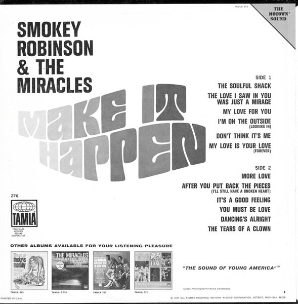 The Miracles : Make It Happen (LP, Album, RE)