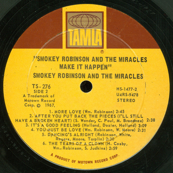 The Miracles : Make It Happen (LP, Album, RE)