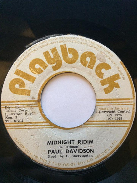 Paul Davidson : Midnight Ridin (7", Single)