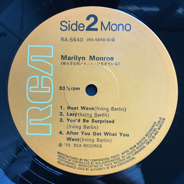 Marilyn Monroe : Sings (LP, Comp, Mono)