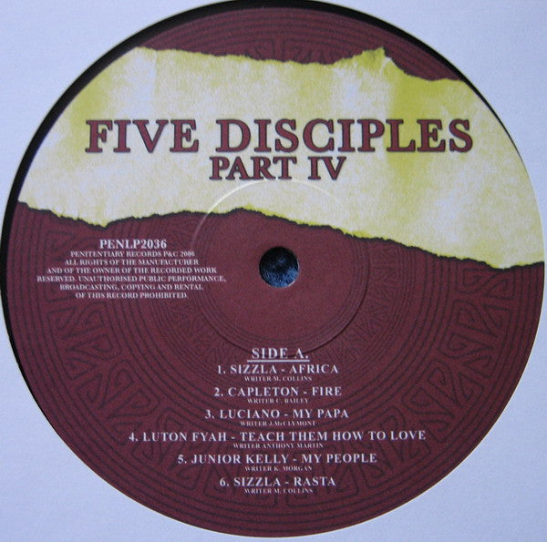 Various : Five Disciples Part IV (LP, Comp)