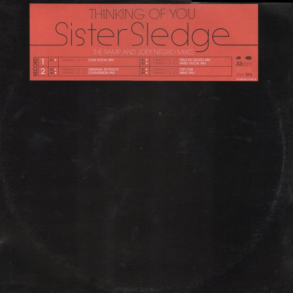 Sister Sledge : Thinking Of You (The Ramp And Joey Negro Mixes) (2x12", Promo)