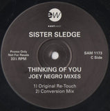 Sister Sledge : Thinking Of You (The Ramp And Joey Negro Mixes) (2x12", Promo)