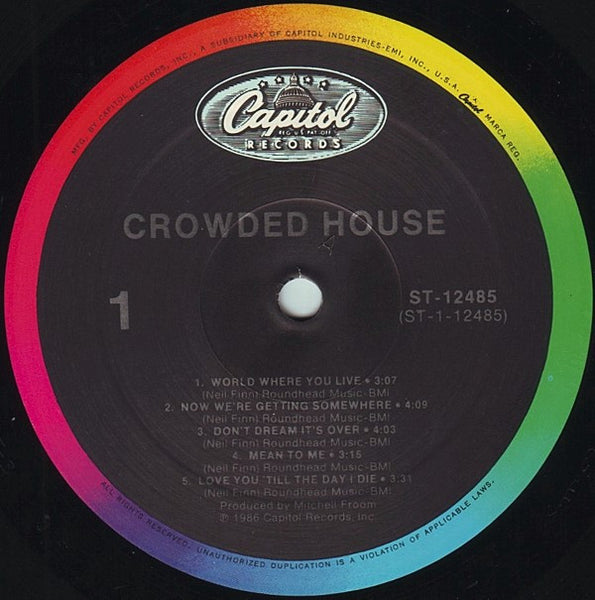 Crowded House : Crowded House (LP, Album, All)