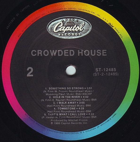 Crowded House : Crowded House (LP, Album, All)
