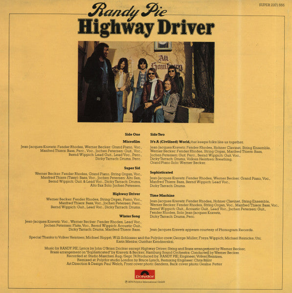 Randy Pie : Highway Driver (LP, Album)