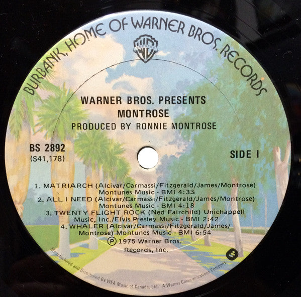 Montrose (2) : Warner Bros. Presents Montrose! (LP, Album)