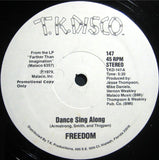 Freedom (2) : Dance Sing Along (12", Promo)