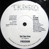 Freedom (2) : Dance Sing Along (12", Promo)