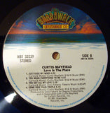 Curtis Mayfield : Love Is The Place (LP, Album, San)