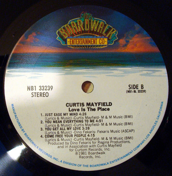 Curtis Mayfield : Love Is The Place (LP, Album, San)