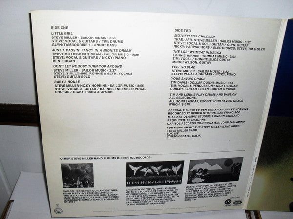 The Steve Miller Band* : Your Saving Grace (LP, Album, Jac)