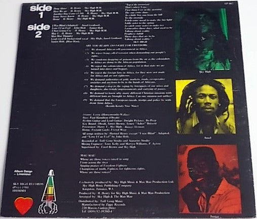 Sky High And The Mau Mau* : Thunder On The Mountain (LP, Album)