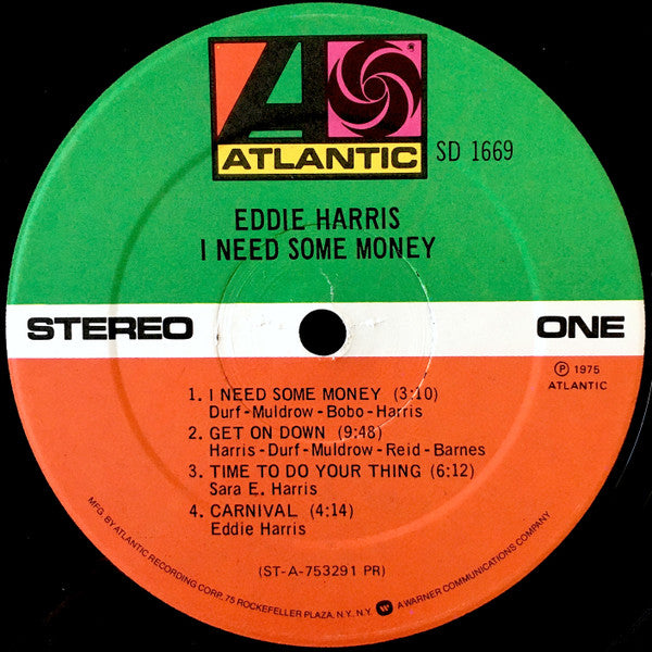 Eddie Harris : I Need Some Money (LP, Album, PR)