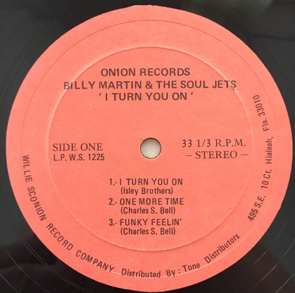 Billy Martin & The Soul Jets : I Turn You On (LP, Album)