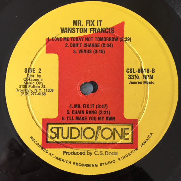 Winston Francis : Mr. Fix It (LP)