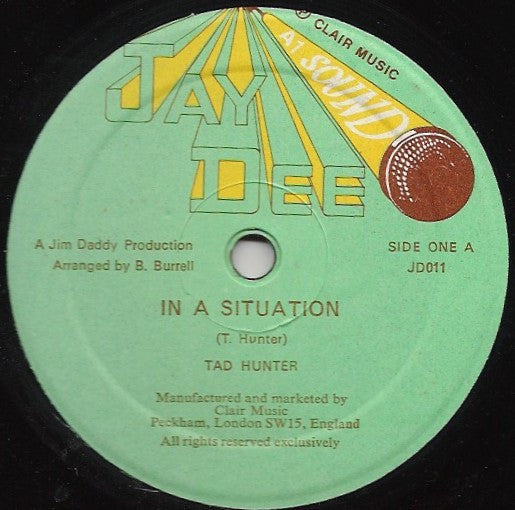 Tad Hunter / Vin Gordon : In A Situation / Seven Eleven (10")