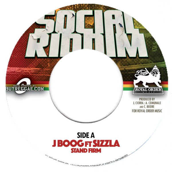 J Boog (2) Ft. Sizzla : Stand Firm / Social Riddim (Loud City Dub Mix)    (7")