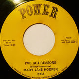 Mary Jane Hooper : I've Got Reasons / Teach Me (7", Single)