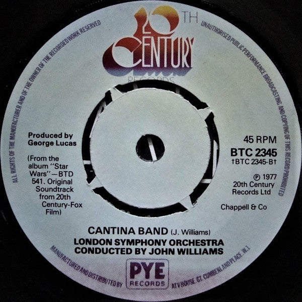 The London Symphony Orchestra* Conducted By John Williams (4) : Star Wars (Main Title) / Cantina Band (7", Single)