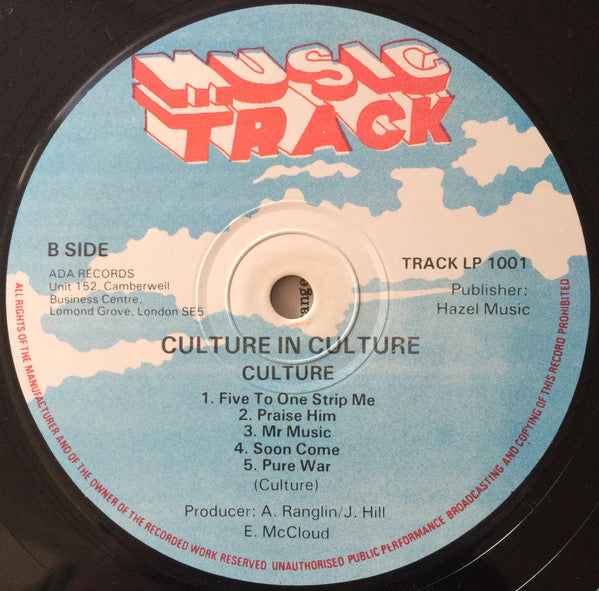 Culture : Culture In Culture (LP, Album)