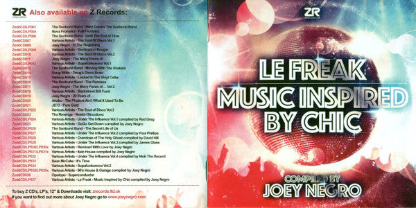 Joey Negro : Le Freak (Music Inspired By Chic) (CD, Comp)