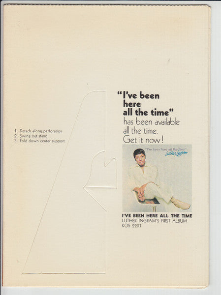 Luther Ingram : I've Been Here All The Time (LP, Promo)