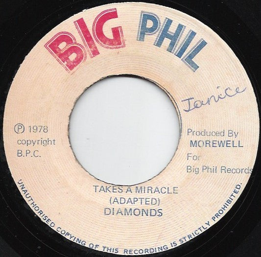 The Mighty Diamonds : Takes A Miracle (7")