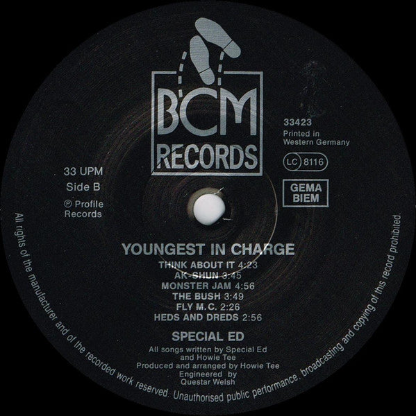 Special Ed : Youngest In Charge (LP, Album)