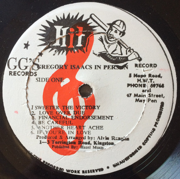Gregory Isaacs : In Person (LP, Album, RE)