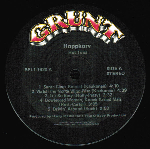 Hot Tuna : Hoppkorv (LP, Album, Ind)