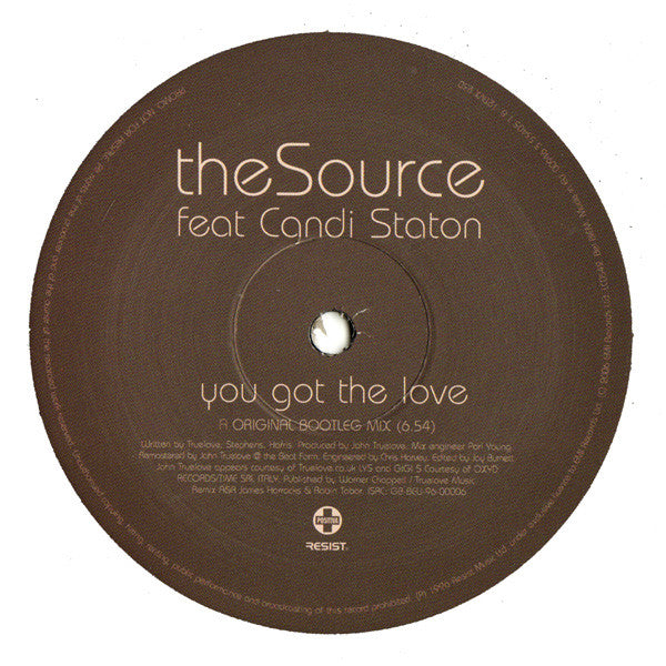 The Source Feat. Candi Staton : You Got The Love (12")