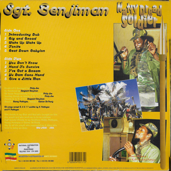 Sergeant Benjiman : Natty Dread Soldier (LP)