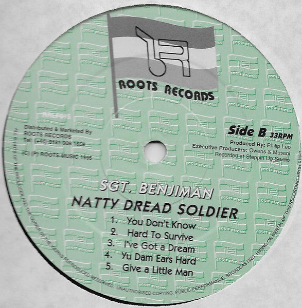 Sergeant Benjiman : Natty Dread Soldier (LP)