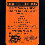 Masters At Work Featuring India : I Can't Get No Sleep / All That (12", Ltd)