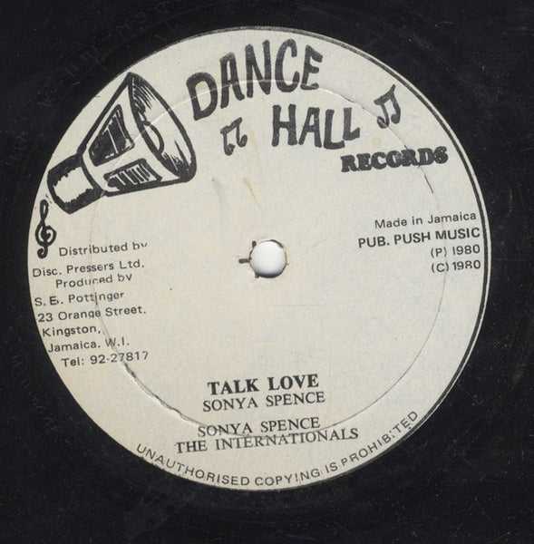 Sonya Spence and The Internationals (3) : Talk Love (12")