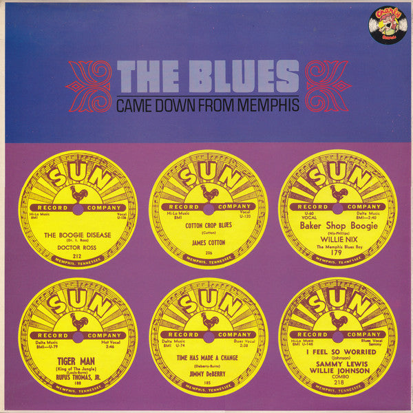 Various : The Blues Came Down From Memphis (LP, Comp, Mono, RE)