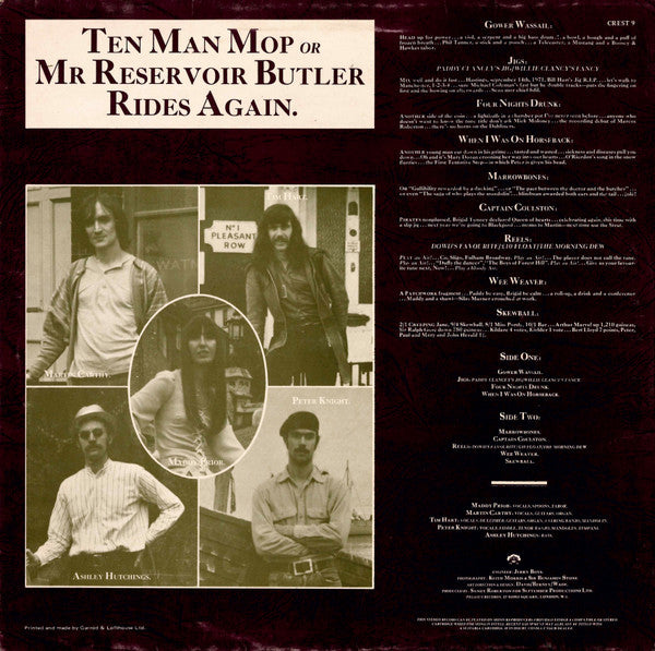 Steeleye Span : Ten Man Mop Or Mr. Reservoir Butler Rides Again (LP, Album, RE, Sin)