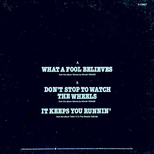 The Doobie Brothers : What A Fool Believes (12", Ltd)