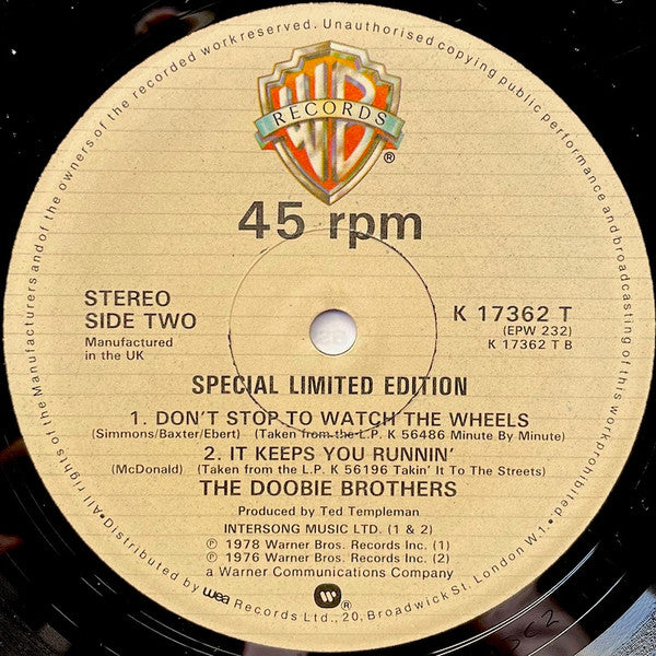 The Doobie Brothers : What A Fool Believes (12", Ltd)