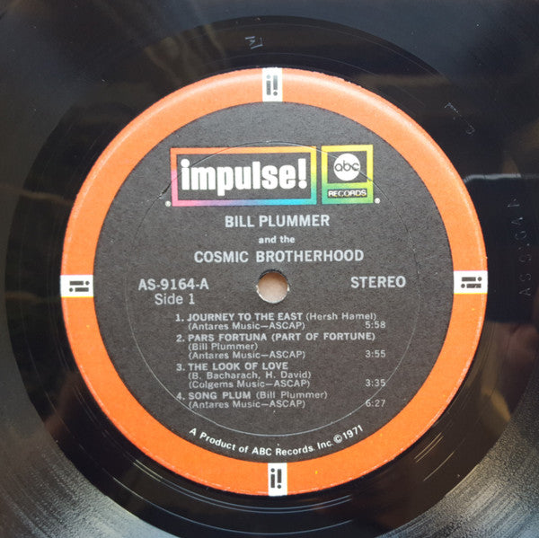 Bill Plummer & The Cosmic Brotherhood : Bill Plummer And The Cosmic Brotherhood (LP, Album, RE)