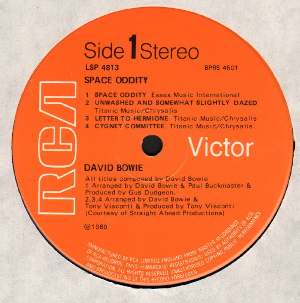 David Bowie : Space Oddity (LP, Album, RE, Tit)