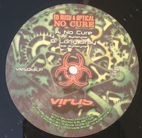 Ed Rush & Optical : No Cure (2x12" + CD, Album)