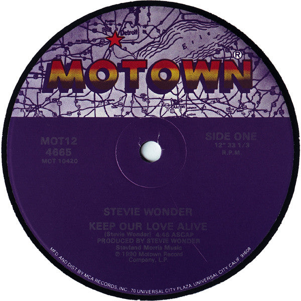 Stevie Wonder : Keep Our Love Alive (12", Single)