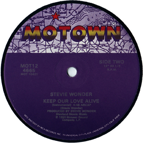 Stevie Wonder : Keep Our Love Alive (12", Single)