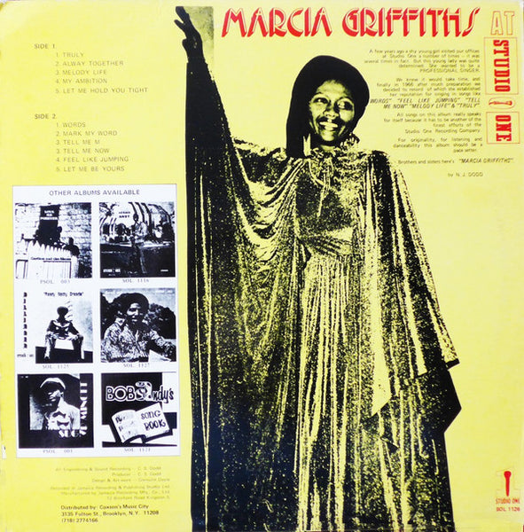 Marcia Griffiths : At Studio One (LP, Album, RP)