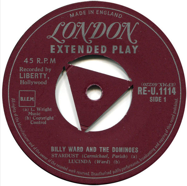 Billy Ward And The Dominoes* : Stardust - Lucinda - Deep Purple - Do It Again (7", EP)