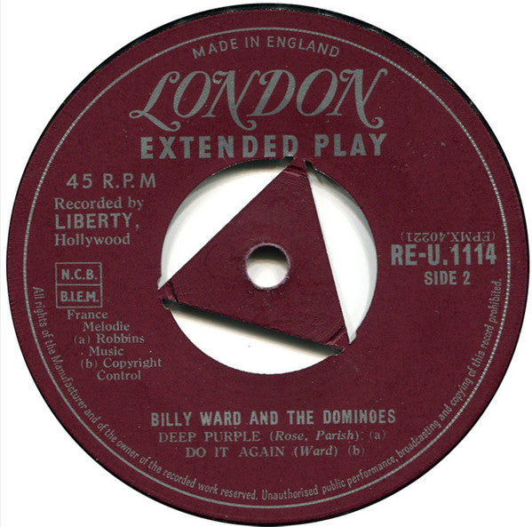 Billy Ward And The Dominoes* : Stardust - Lucinda - Deep Purple - Do It Again (7", EP)