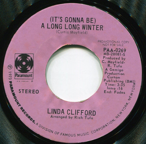 Linda Clifford : (It's Gonna Be) A Long Long Winter (7", Single, Promo)